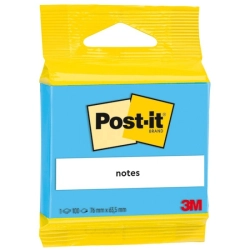 Karteczki samoprzylepne POST-IT 100 kart., niebieskie