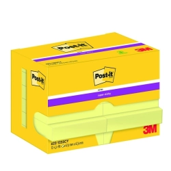 Karteczki samoprzylepne POST-IT Super Sticky 622-12SSCY-EU 47,6x47,6 mm op.12x90 kart. - żółte
