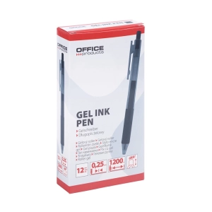 Długopis żelowy OFFICE PRODUCTS automatyczny - czarny-281364