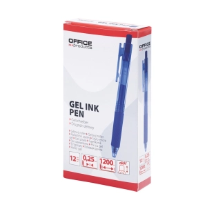 Długopis żelowy OFFICE PRODUCTS automatyczny - niebieski-281374