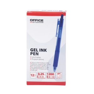 Długopis żelowy OFFICE PRODUCTS automatyczny - niebieski-281377