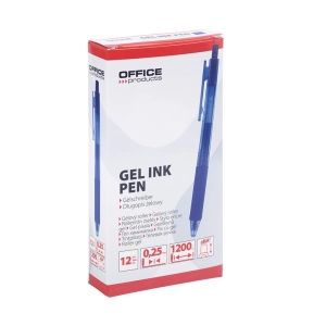 Długopis żelowy OFFICE PRODUCTS automatyczny - niebieski-281378