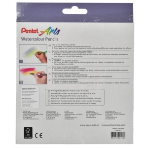 Kredki PENTEL ołówkowe 24 kolorów akwarelowe-281393
