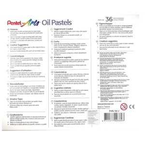Kredki PENTEL pastele olejne 36 kolorów -281400