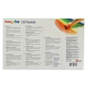 Kredki PENTEL pastele olejne 50 kolorów-281401