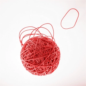 Gumki recepturki D.RECT 1,5x1,5mm LFL 80mm śr. 50mm op.1kg. - czerwone-281469
