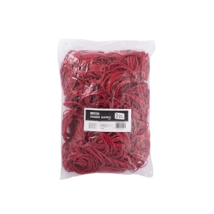 Gumki recepturki D.RECT 1,5x3mm LFL 80mm śr. 50mm op.1kg. - czerwone