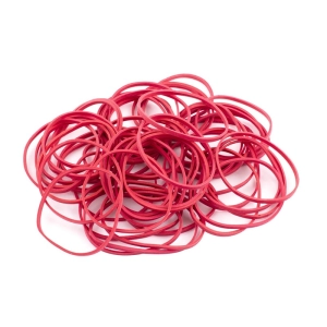 Gumki recepturki D.RECT 1,5x3mm LFL 100mm śr. 60mm op.1kg. - czerwone-281479