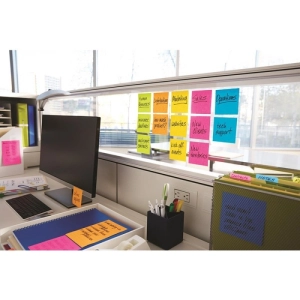Karteczki samoprzylepne POST-IT Super Sticky Z-Notes, CARNIVAL, 76x76mm, 6x90 kart.-281829