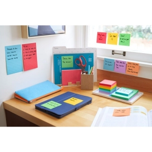 Karteczki samoprzylepne POST-IT Super Sticky, PLAYFUL, 76x76mm, 6x90 kart.-281876