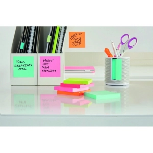 Karteczki samoprzylepne POST-IT, ENERGETIC, 38x51mm, 12x100 kart.-281946