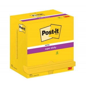 Karteczki samoprzylepne POST-IT Super Sticky 655-12SSCY-EU 127x76mm op.12x90 kart. - żółte-281955