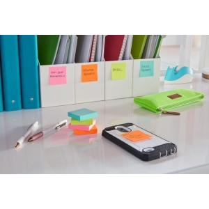 Karteczki samoprzylepne POST-IT Super Sticky Notes, 47,6x47,6mm, 12x90 kart., paleta Cosmic-281976