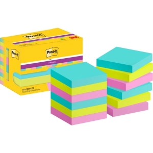 Karteczki samoprzylepne POST-IT Super Sticky Notes, 47,6x47,6mm, 12x90 kart., paleta Cosmic
