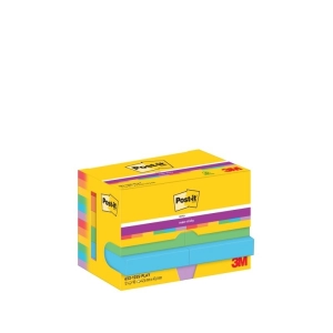 Karteczki samoprzylepne POST-IT Super Sticky, 47,6x47,6mm, 12x90 kart., paleta Playful-281985