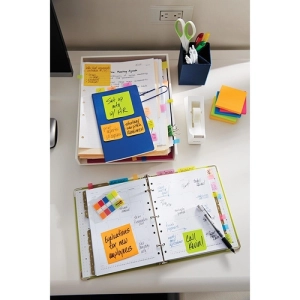Karteczki samoprzylepne POST-IT Super Sticky, 47,6x47,6mm, 12x90 kart., paleta Carnival-281986