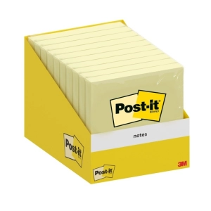 Karteczki samoprzylepne POST-IT 76x76mm, 1x100 kart., kanarkowy żółty