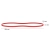Gumki recepturki D.RECT 1,5x4mm LFL 220mm śr. 140mm op.1kg. - czerwone-281385