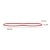 Gumki recepturki D.RECT 1,5x2mm LFL 190mm śr. 120mm op.1kg. - czerwone-281472
