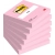 Karteczki samoprzylepne POST-IT 76x76mm, 6x100 kart., różowe