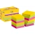 Karteczki samoprzylepne POST-IT Super Sticky, 47,6x47,6mm, 12x90 kart., paleta Carnival