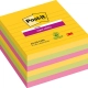 Karteczki samoprzylepne POST-IT Super Sticky XL, CARNIVAL, w linię, 101x101mm, 6x90 kart.