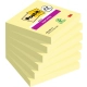 Karteczki samoprzylepne POST-IT Super Sticky (654-P6SSCY-EU), 76x76mm, 4+2x90 kart., żółte, 2 bloczki GRATIS