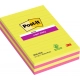Karteczki samoprzylepne POST-IT Super Sticky, 127x203mm, 4x45 kart., w linie, mix kolorów