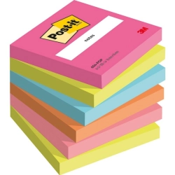 Karteczki samoprzylepne POST-IT POPTIMISTIC, 76x76mm, 6x100 kart.