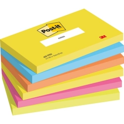 Karteczki samoprzylepne POST-IT ENERGETIC, 76x127mm, 6x100 kart.
