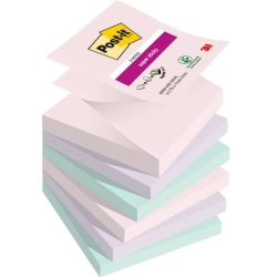 Karteczki samoprzylepne POST-IT Super Sticky Z-Notes, SOULFUL, 76x76mm, 6x90 kart.