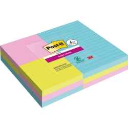 Karteczki samoprzylepne POST-IT Super Sticky, COSMIC, 9x90 kart.