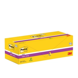 Karteczki samoprzylepne POST-IT Super Sticky, 76x76mm, 24x90 kart., kanarkowy żółty-282041
