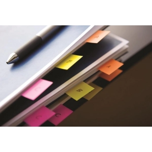 Zakładki indeksujące POST-IT 680-8 PP 25x43mm 50 kart. purpurowe-282133