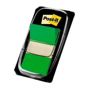 Zakładki indeksujące POST-IT 680-3 PP 25x43mm 50 kart. zielone-282142