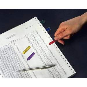 Zakładki indeksujące POST-IT (684-ARR1) PP 12x43mm strzałka 5x20 kart. mix kolorów-282155
