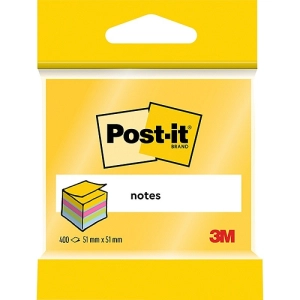 Karteczki POST-IT 2012-MUC 51x51mm 1x400 kart. mix kolorów-629996