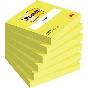 Karteczki POST-IT (654N), 76x76mm, 1x100 kart., jaskrawy zielony-628125