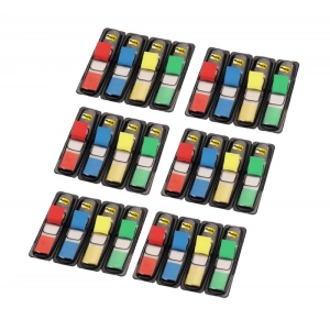 Zakładki indeksujące POST-IT 683-4, PP, 12x43mm, 4+2x35 kart., mix kolorów, 2 GRATIS - zestaw promocyjny-282299