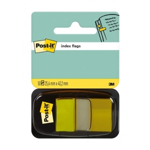 Zakładki indeksujące POST-IT (680-5), PP, 25x43mm, 50 kart., żółte-626596