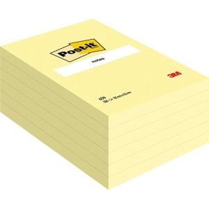 Karteczki POST-IT (659), 152x102mm, 1x100 kart., żółty-628283
