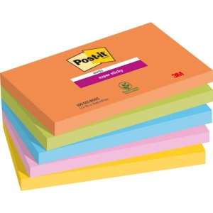 Karteczki samoprzylepne POST-IT Super Sticky, BOOST, 76x127mm, 5x90 kart.