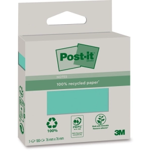 Karteczki samoprzylepne POST-IT ekologiczne 4 kolory 76x76mm 100 kart.-282616