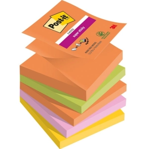 Karteczki samoprzylepne POST-IT Super Sticky Z-Notes, BOOST, 76x76mm, 5x90 kart.