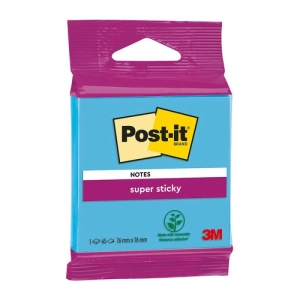 Karteczki samoprzylepne POST-IT Super Sticky, 76x76mm, 45 kart., mix kolorów-282646