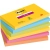 Karteczki samoprzylepne POST-IT Super Sticky, CARNIVAL, 76x127mm, 6x90 kart.