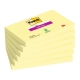 Karteczki samoprzylepne POST-IT Super Sticky (655-6SSCY-EU), 127x76mm, 6x90 kart., kanarkowy żółty