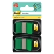 Zakładki indeksujące POST-IT (680-G2EU), PP, 25x43mm, 2x50 kart., zielone-627102