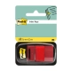 Zakładki indeksujące POST-IT (680-1) PP 25x43mm 50 kart. czerwone-625243