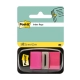 Zakładki indeksujące POST-IT (680-21) PP 25x43mm 50 kart. jaskraworóżowe-625259